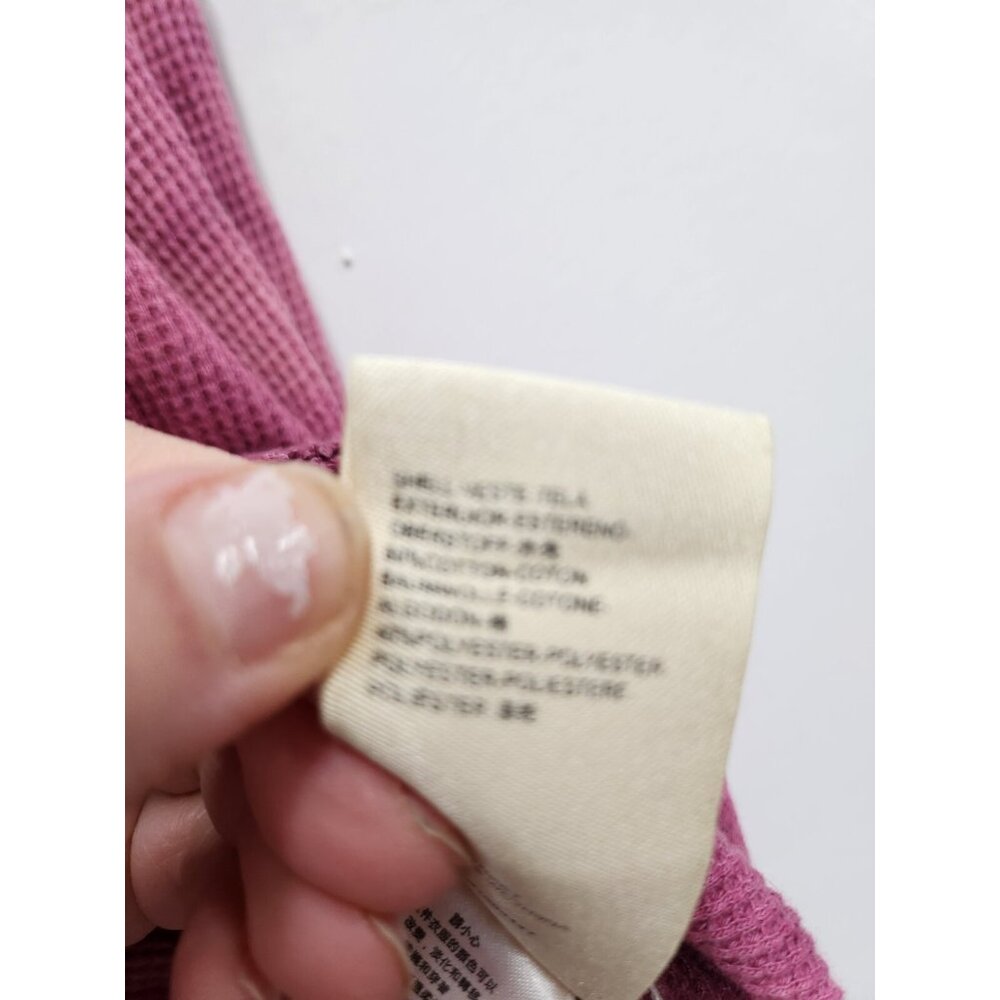 Anthropologie Maeve Womens Top Small Pink Tie Dye Thermal Cowl Neck BOHO - Picture 7 of 9